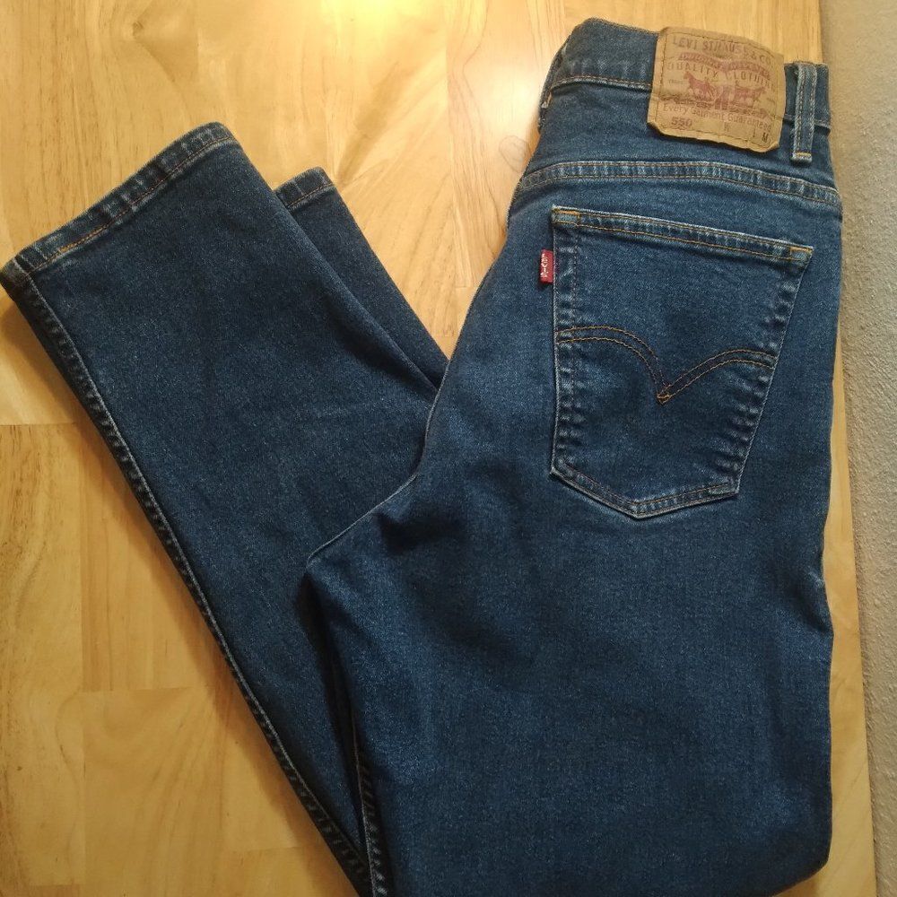 Vintage Levi's 550 Relaxed Tapered Blue Denim Jeans